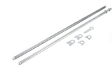 Window Net Mount Kit Spring Loaded Round Bar Installation Kit Pin Type Round Top Bar